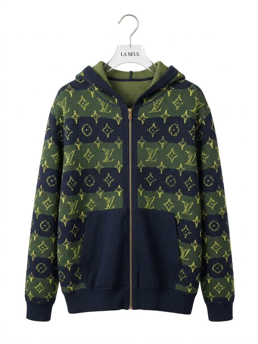LV reversible jacket, Loro Piana, navy blue