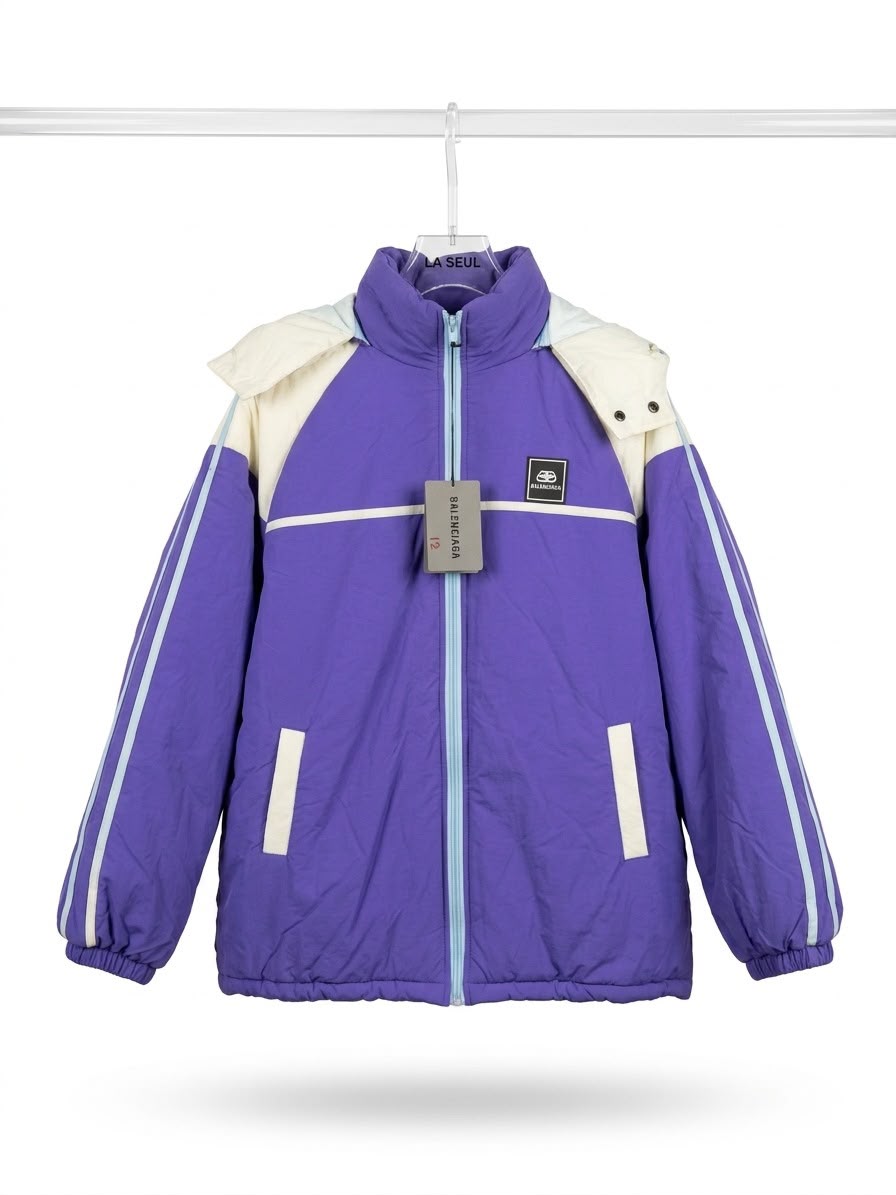 Purple and white Balenciaga jacket