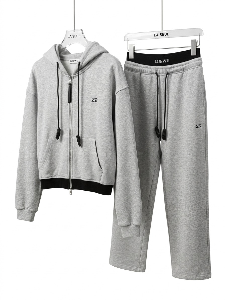 Track suit grey waisted logo