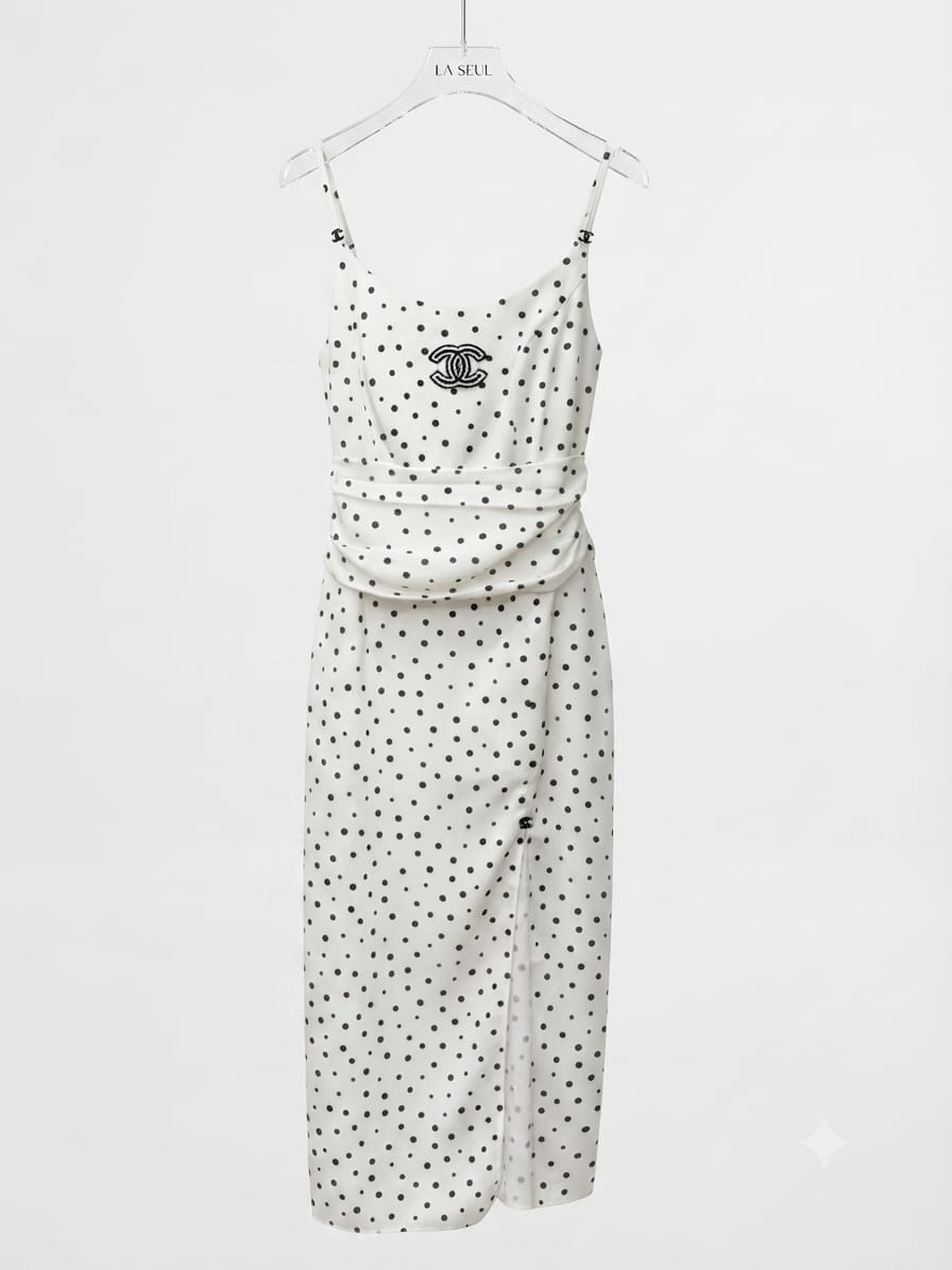 Dress white dots