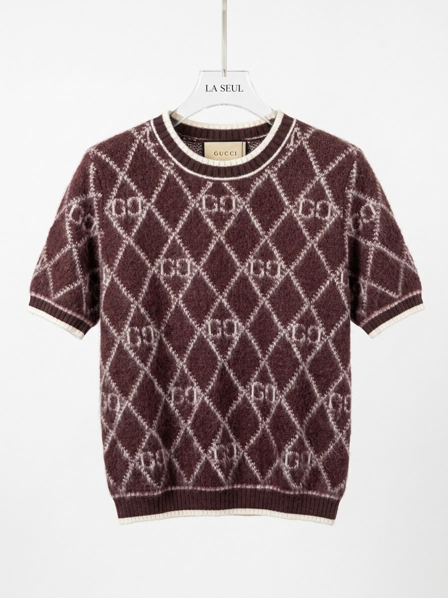 GUCCI Signature Burgundy Knit