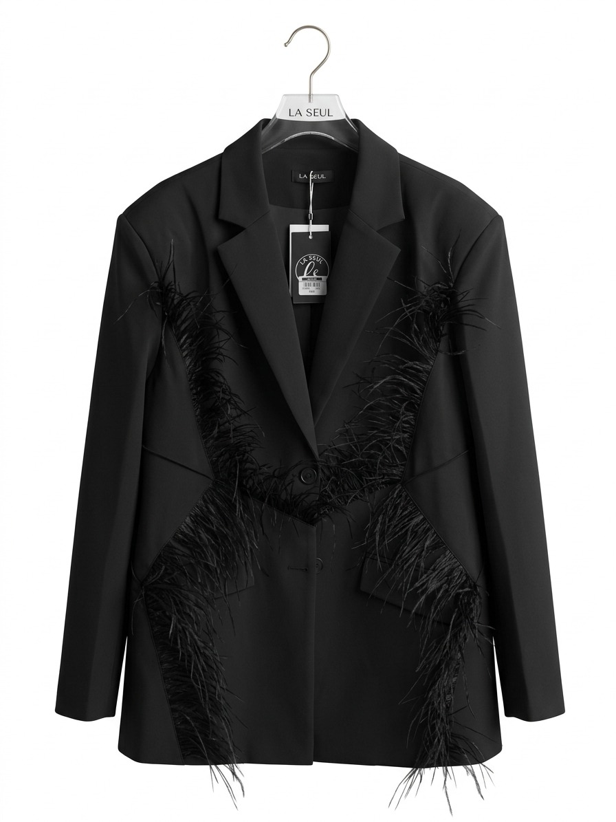 Jacket blazer black notch