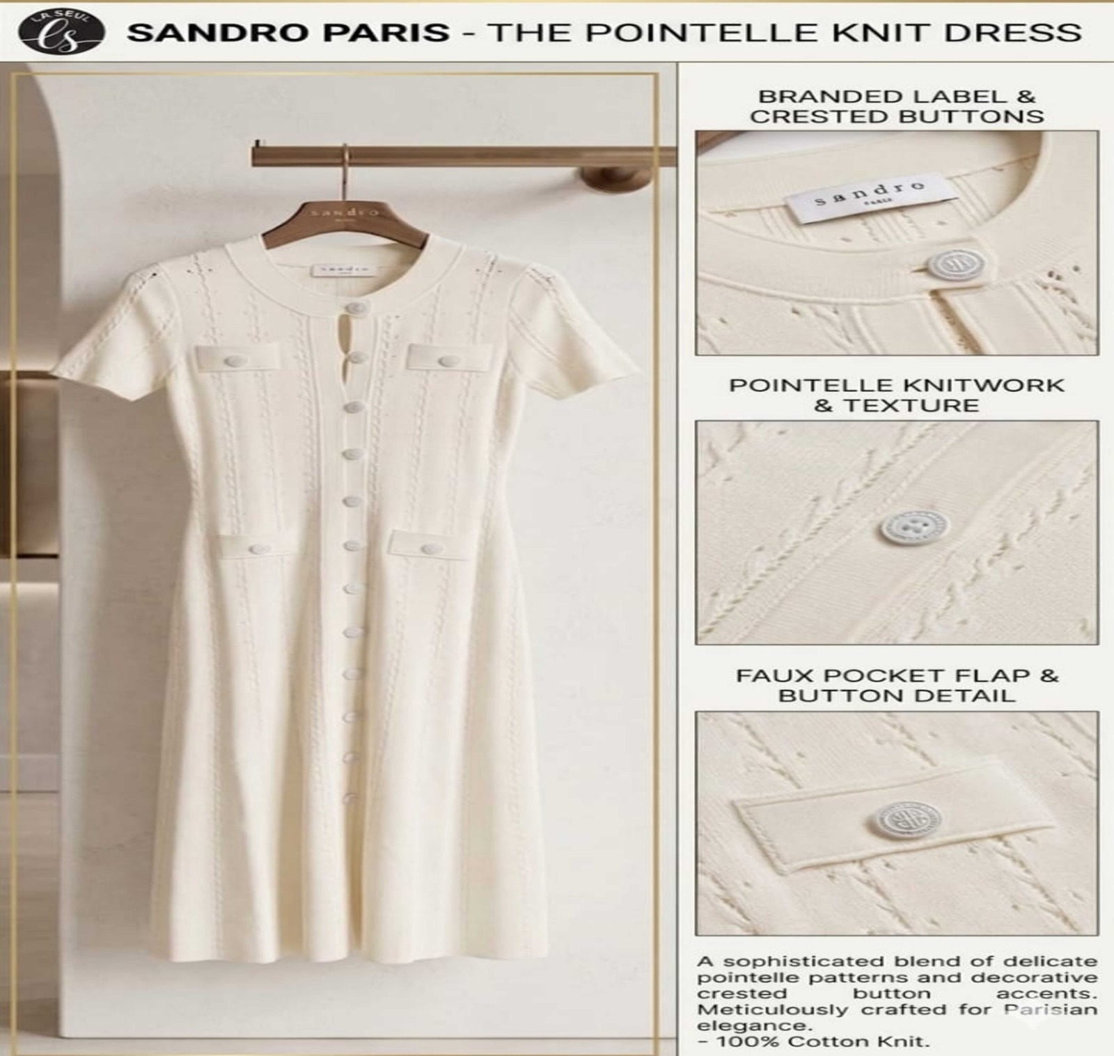 Dress Sandro White