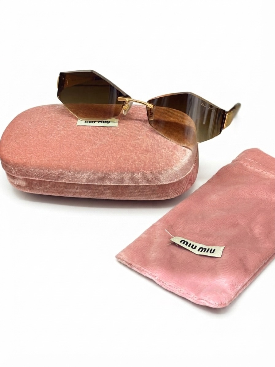 Sunglass metal brown lenses