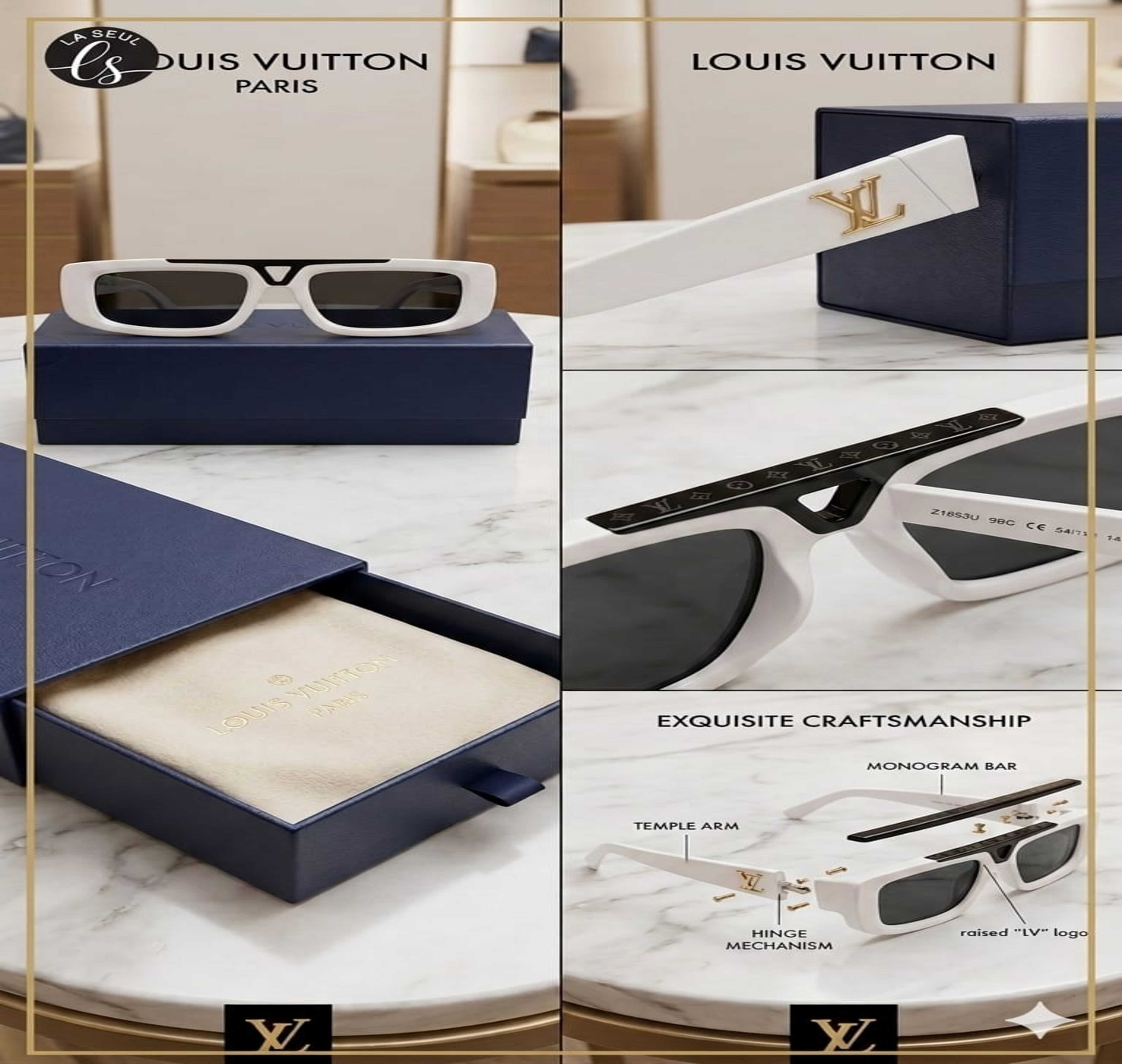 SUN GLASS L.V WHITE