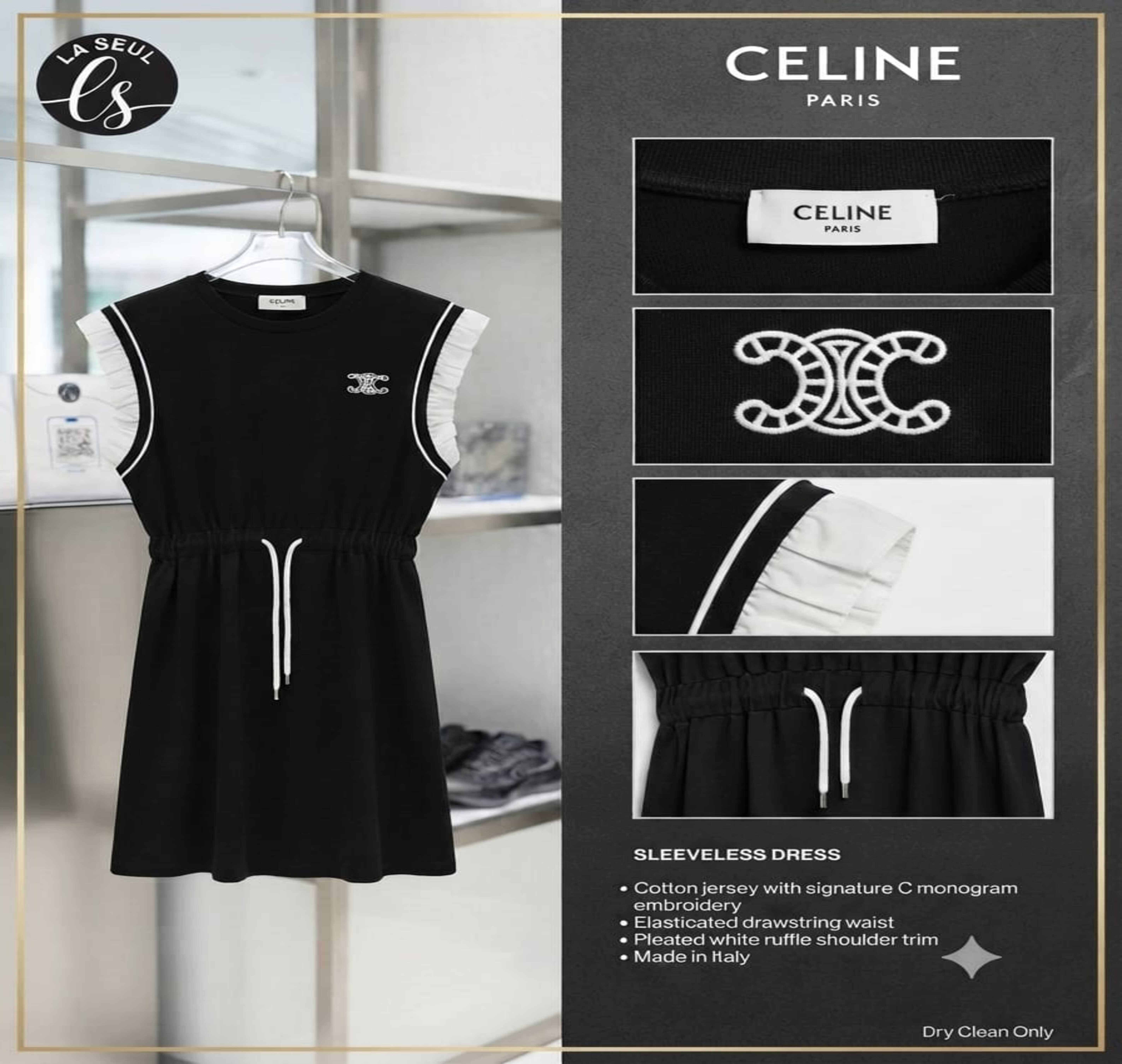dress Celine  black-
