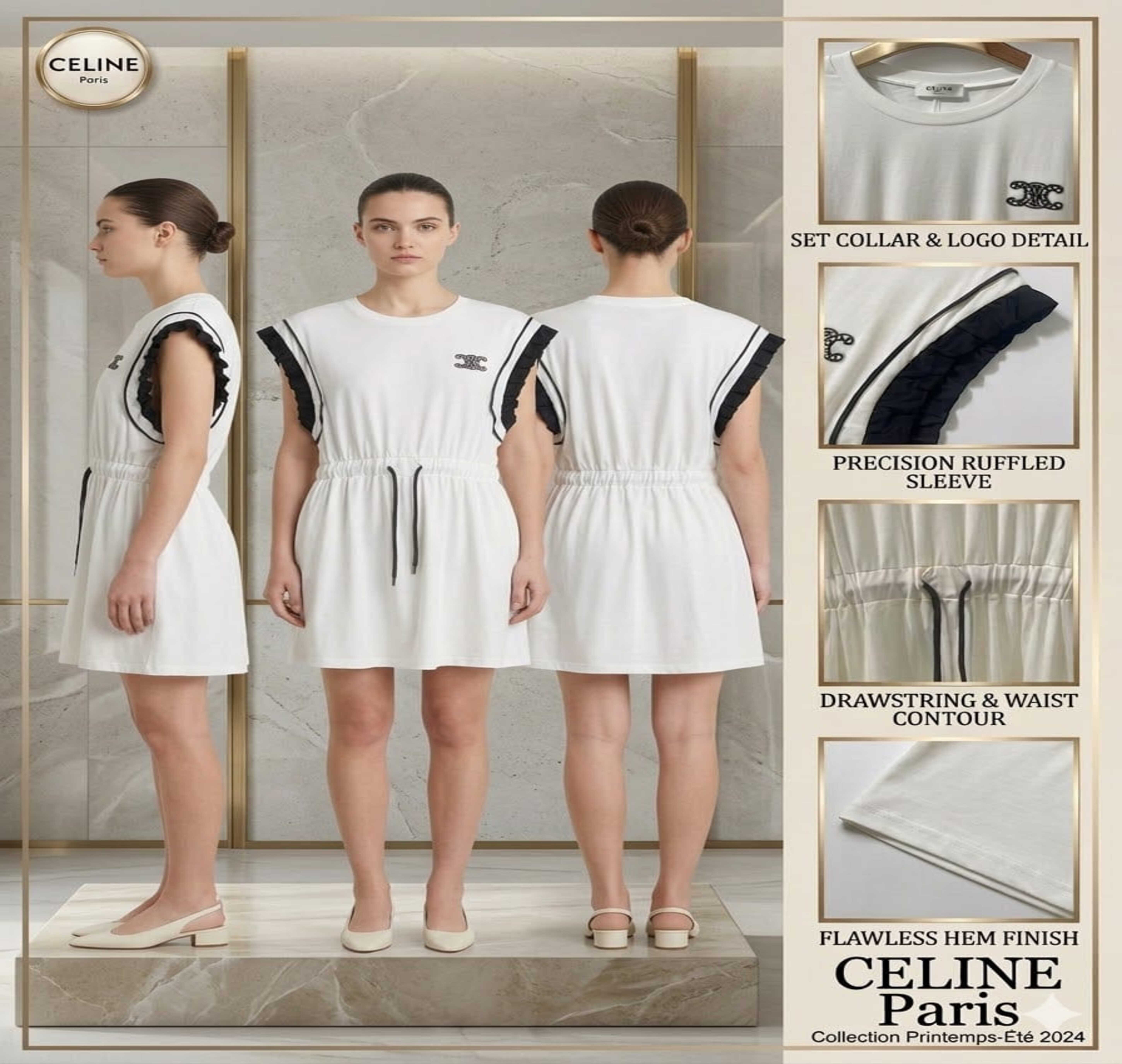 Dress Celine White
