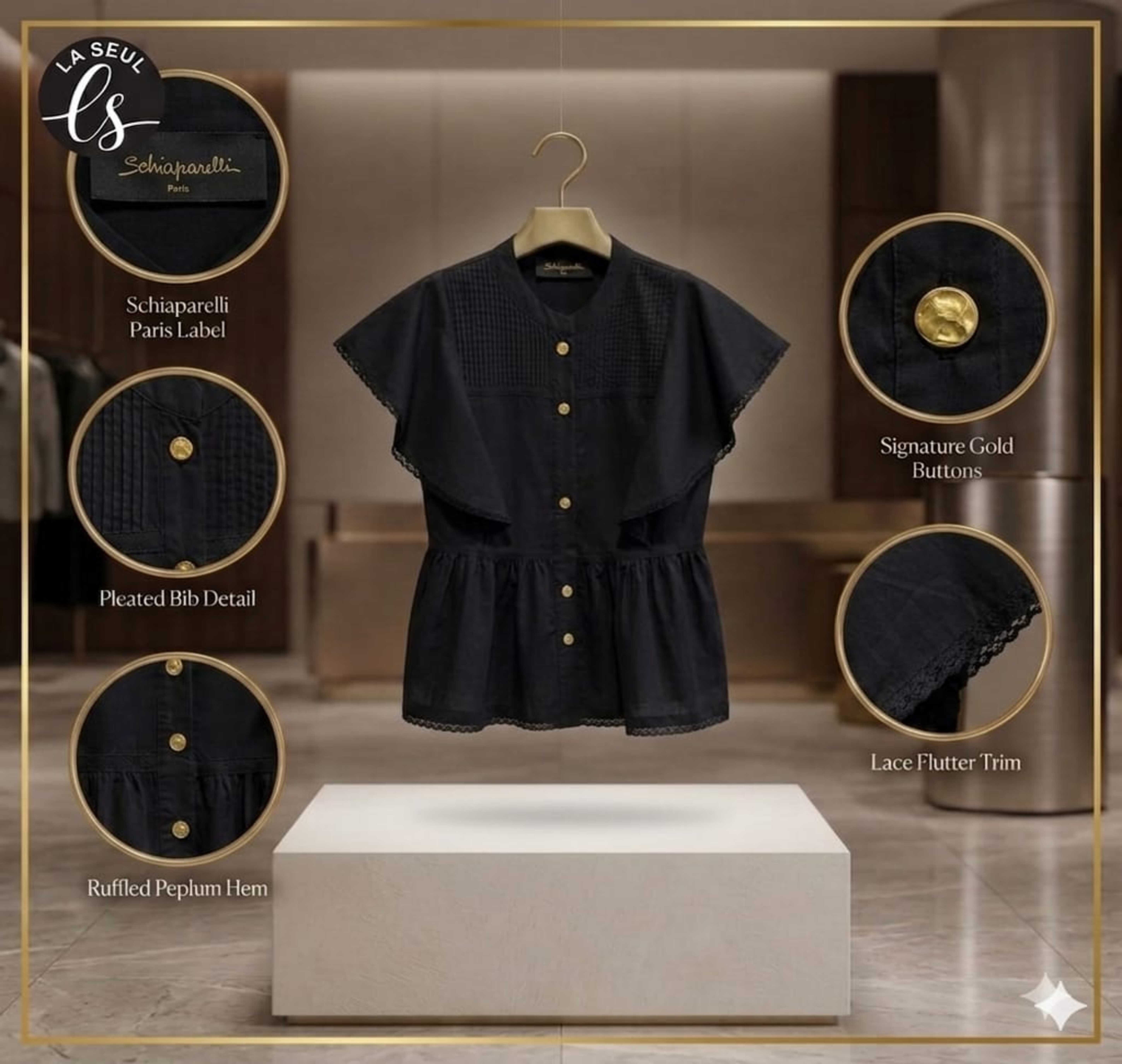 blouse Schiaparelli black