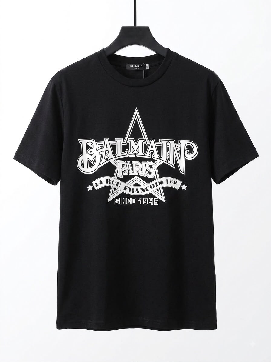 T-shirt balmain black & white