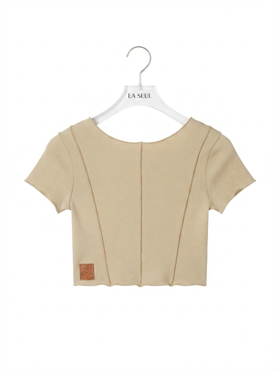 crop top loewe beige