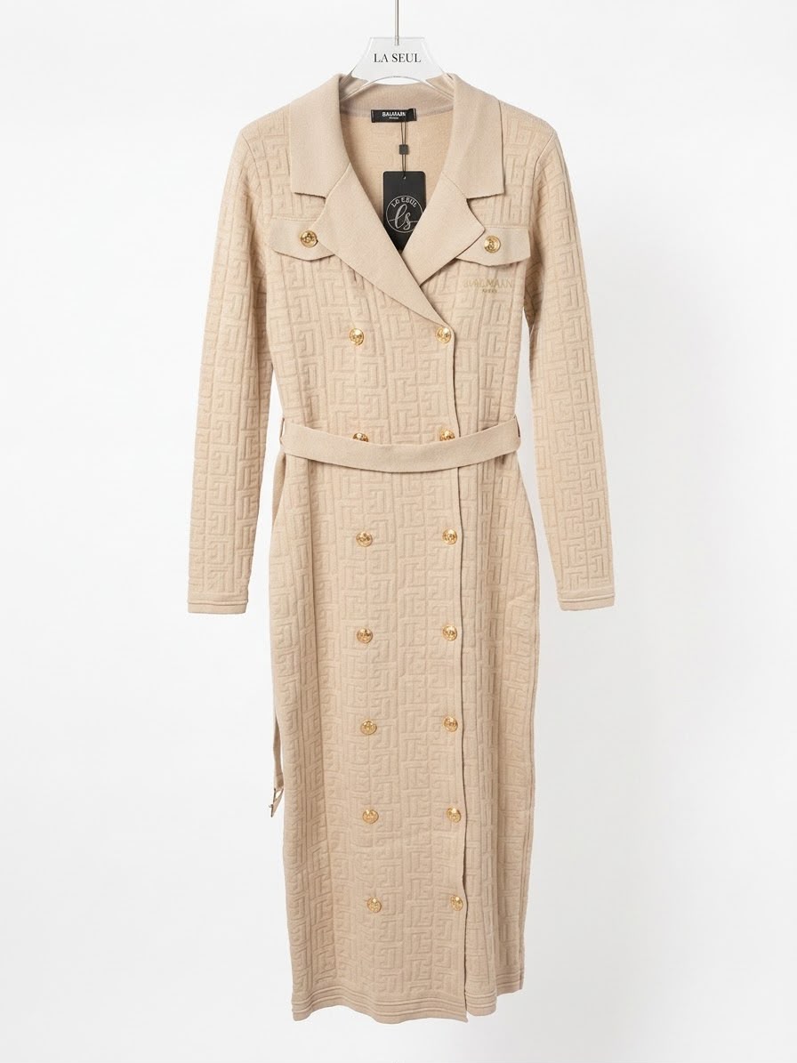 Long Dress balmain beige