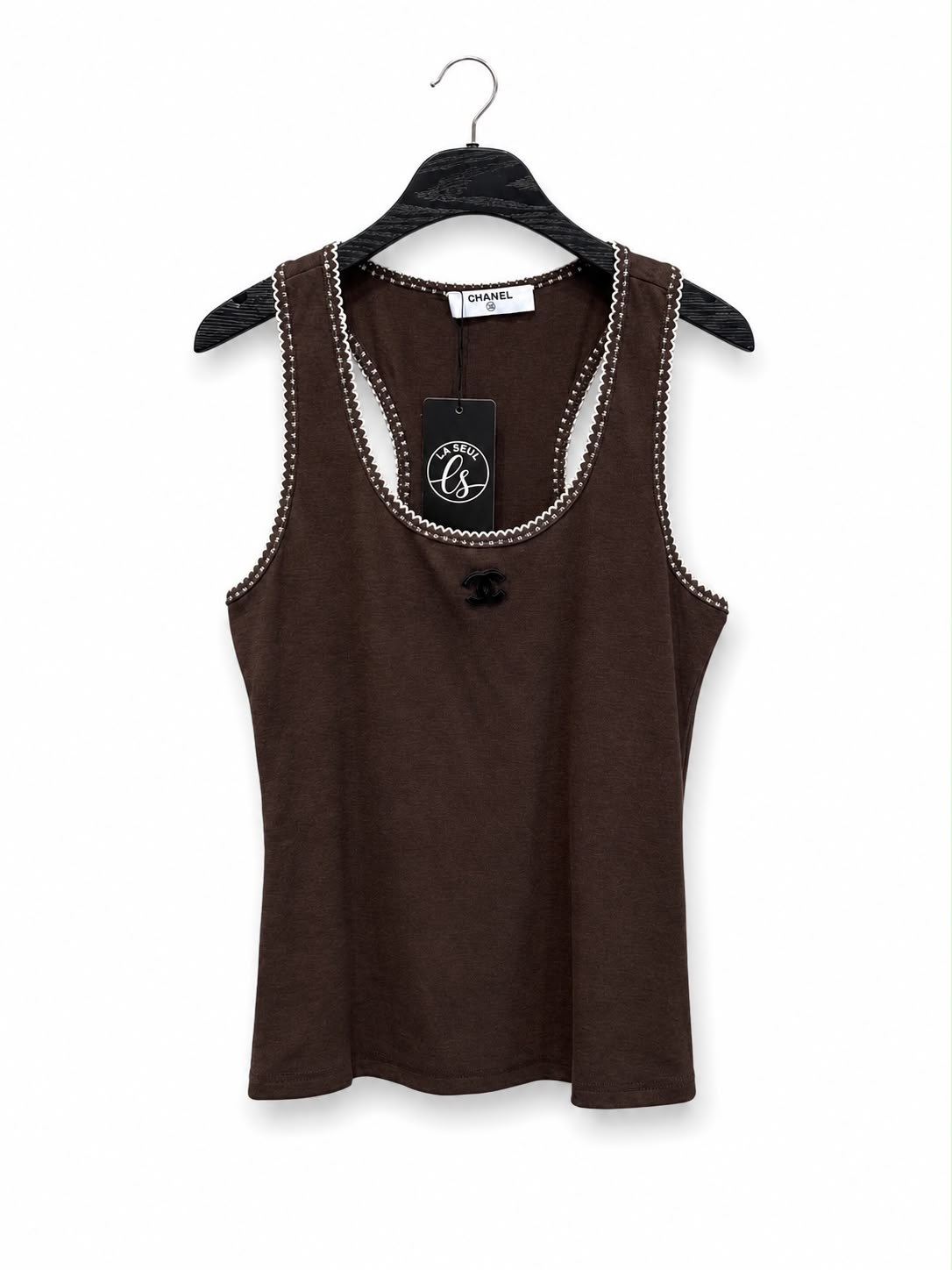 Top brown&white logo black cc