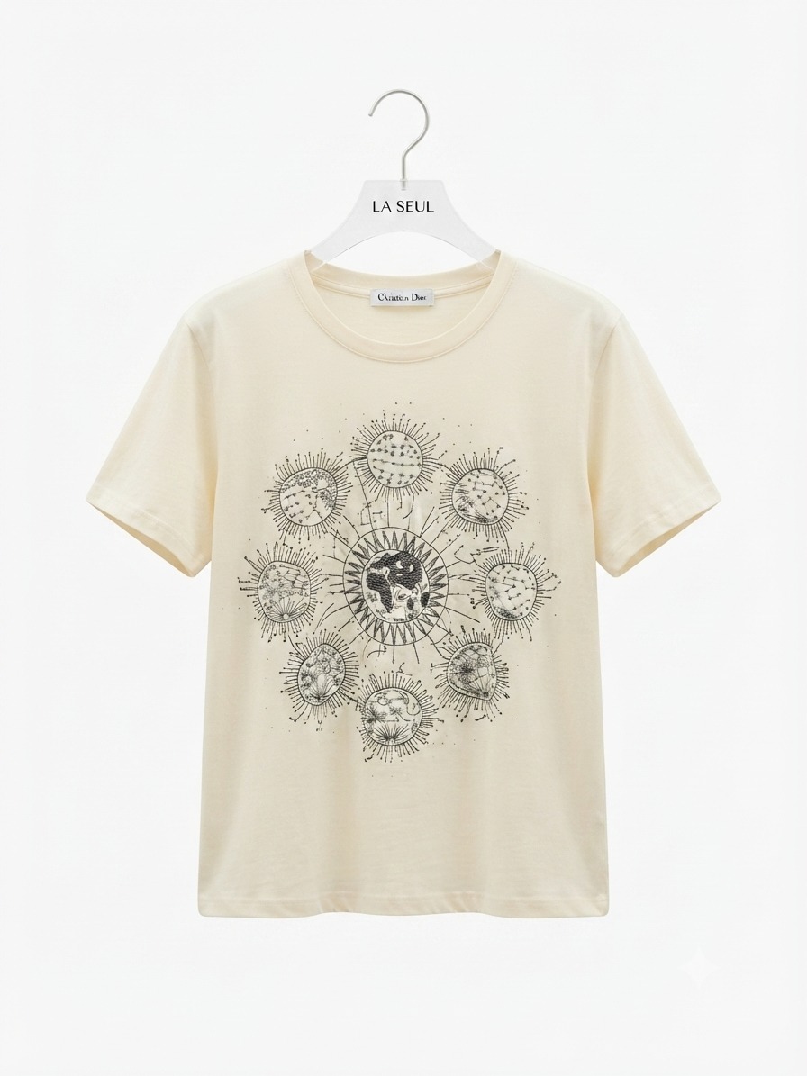 T-shirt dior yellow