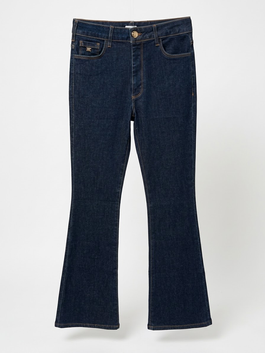 Jeans denim dark blue  flared
