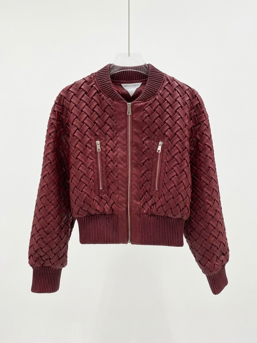 jacket lazer burgandy