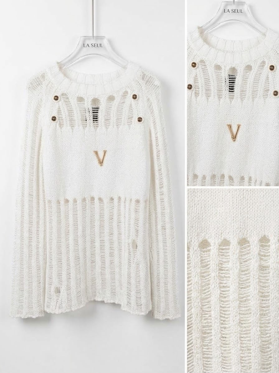 Versace Knit Sweater White