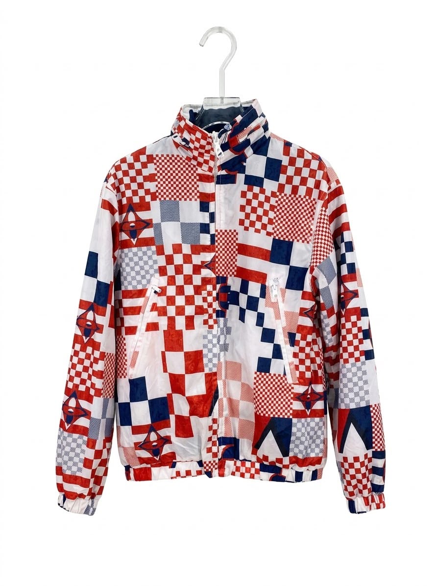 jacket lv navy dubel face