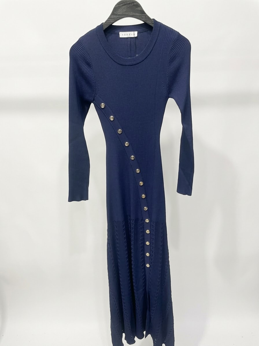 Dress fitted navy blue