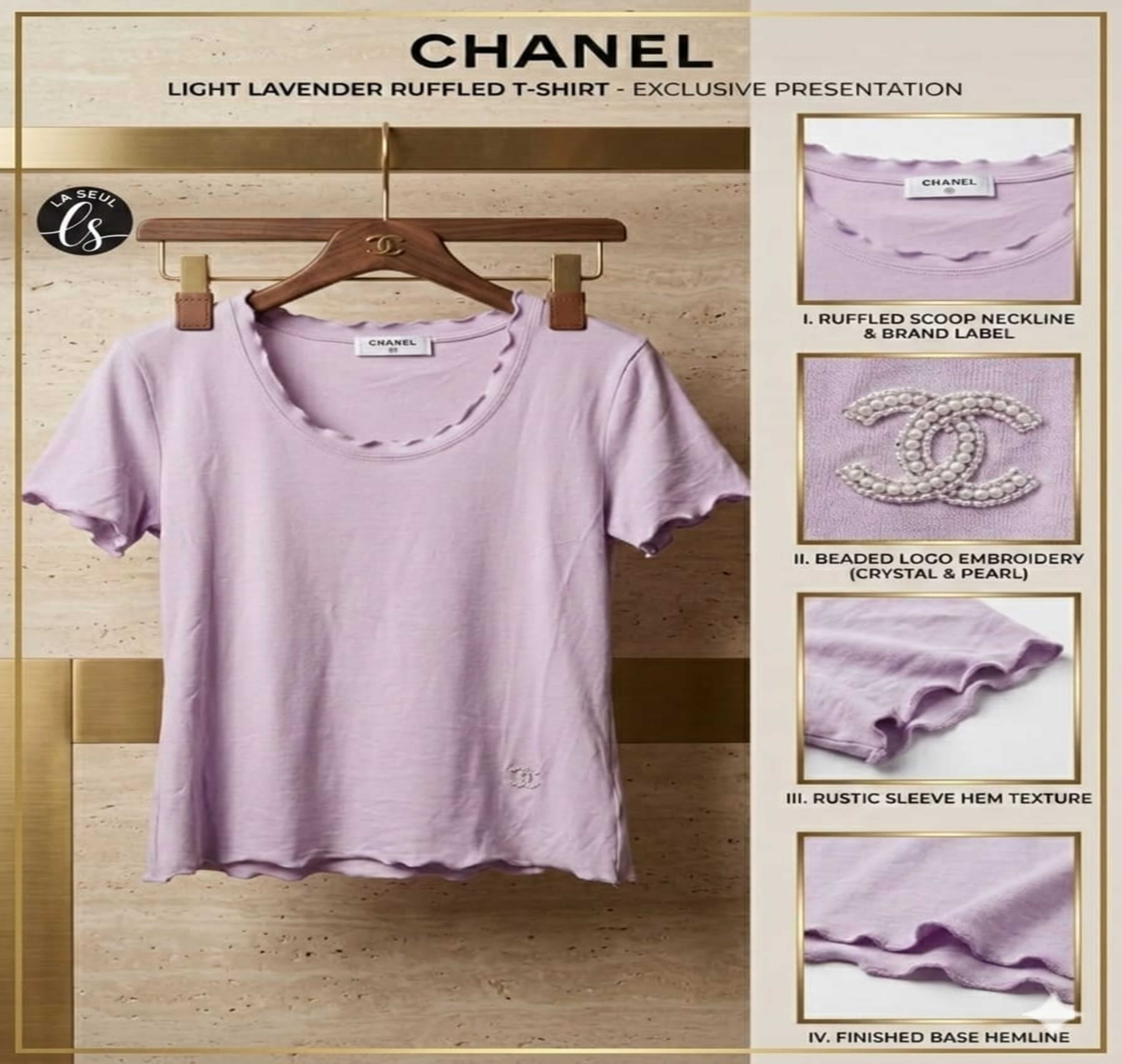 T-shirt chanel move round neck