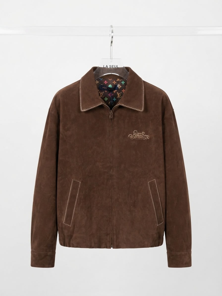 LV brown suede jacket
