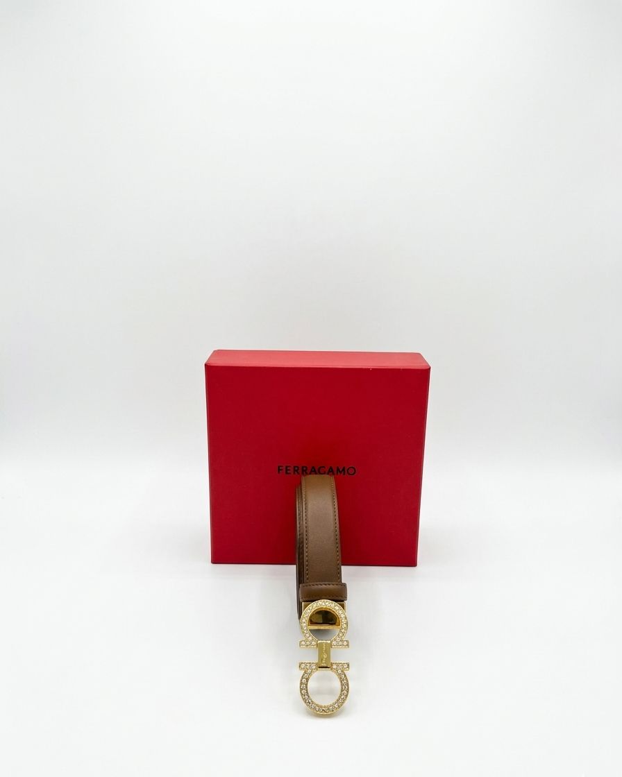 Belt ferragamo camel