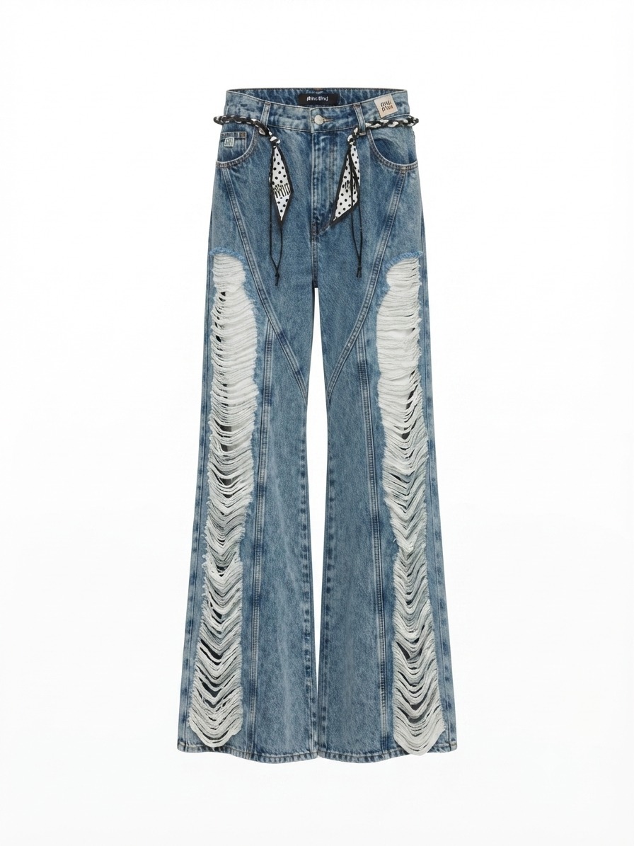 jeans miu miu cuting