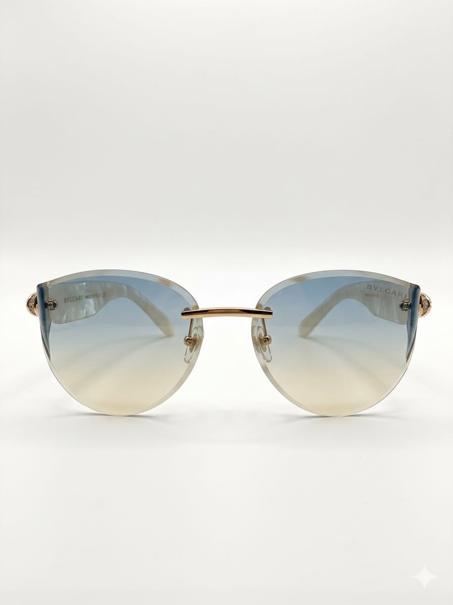 sunglass gold metal BVLGARI