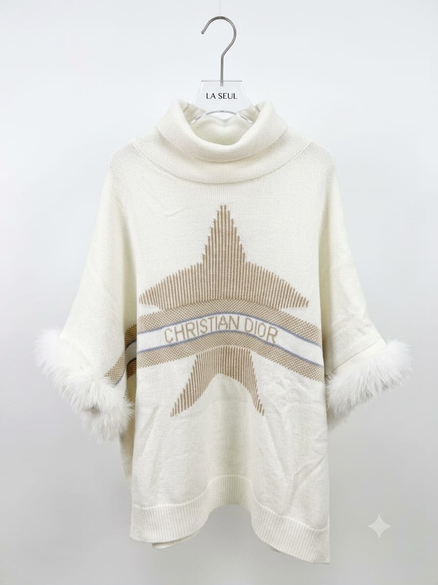 White Christian Dior scarf