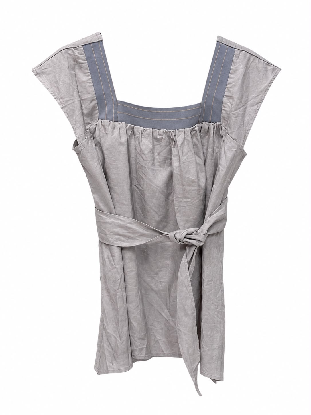 Top beige grey neck