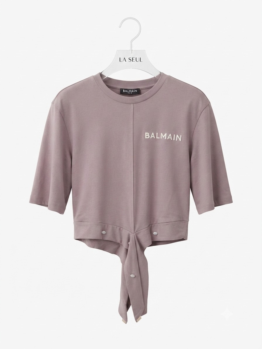 T-shirt Balmain Mauve