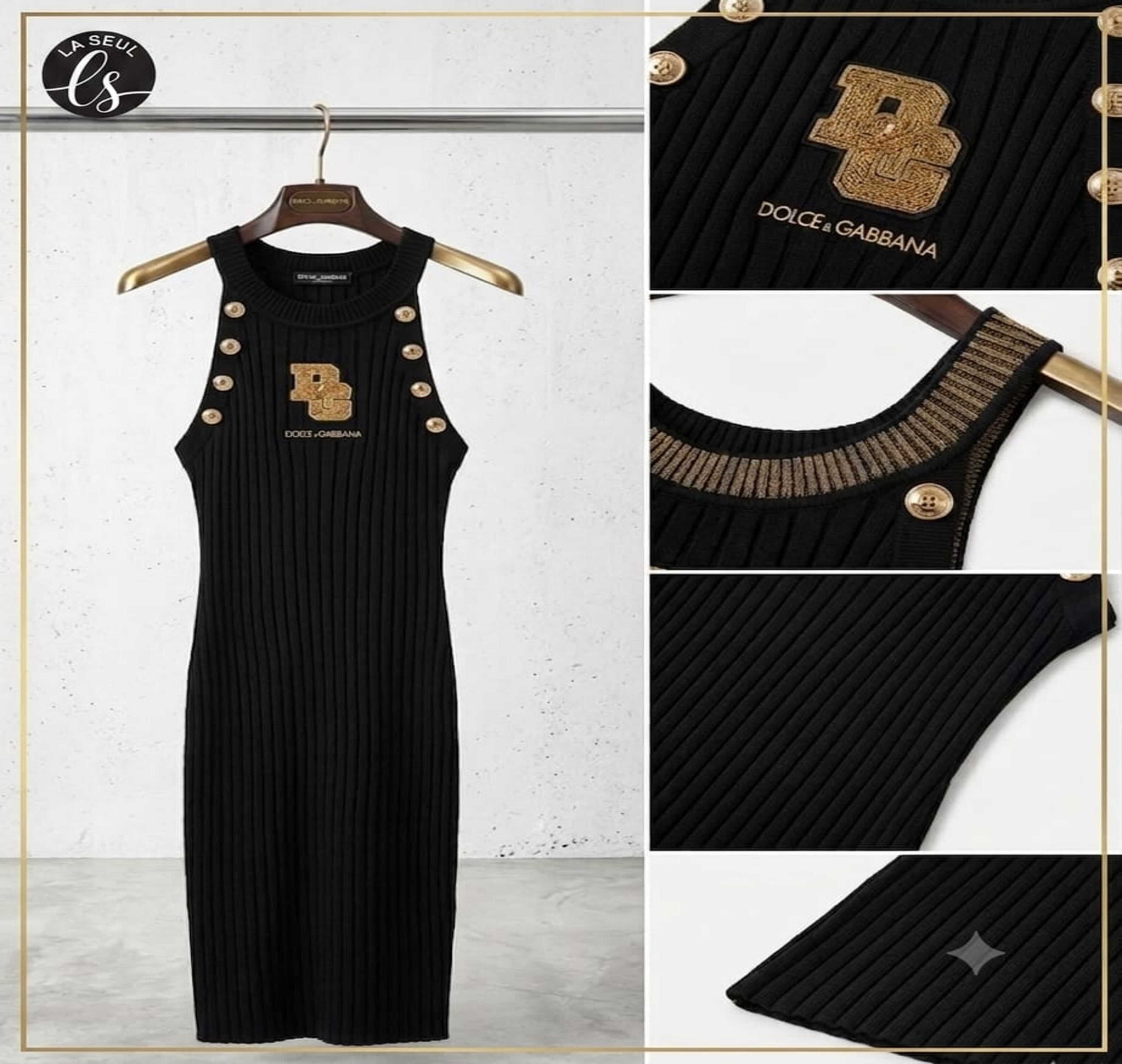 dress D&G black cut