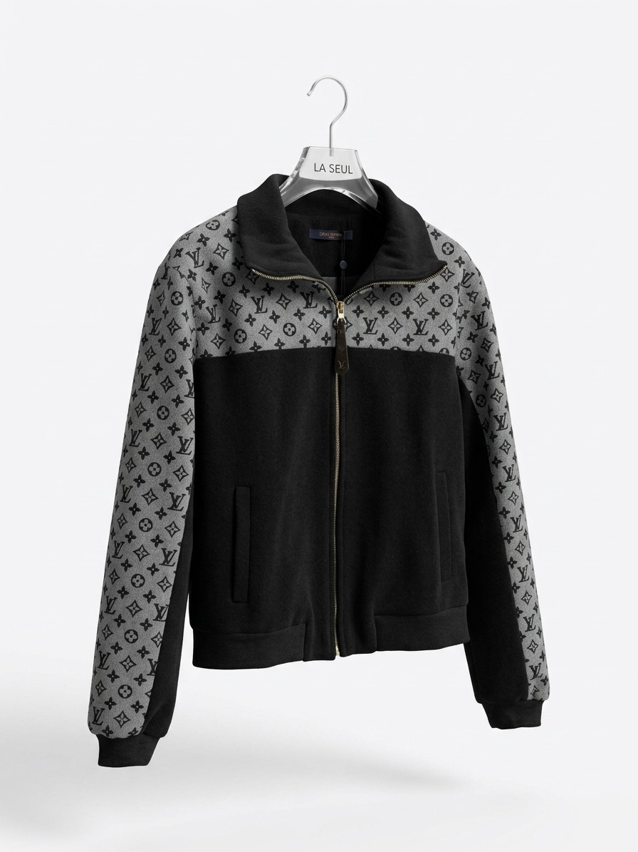 LV Grey & Black Jacket