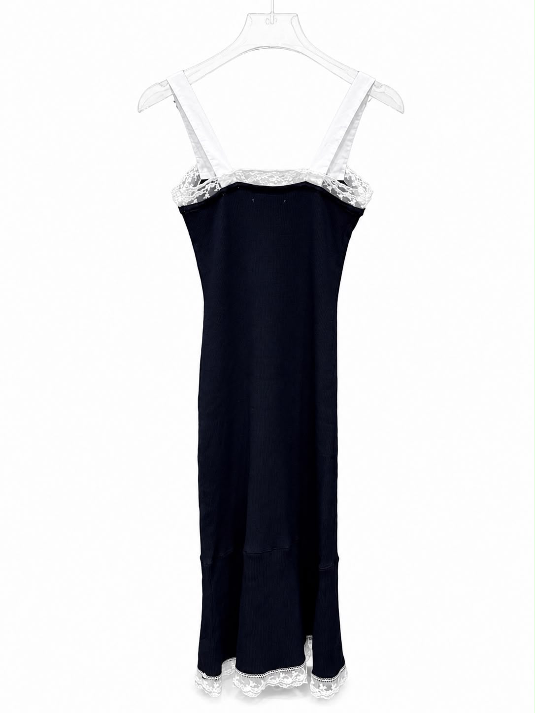 Ribbed Dress navy 2sholders sandro