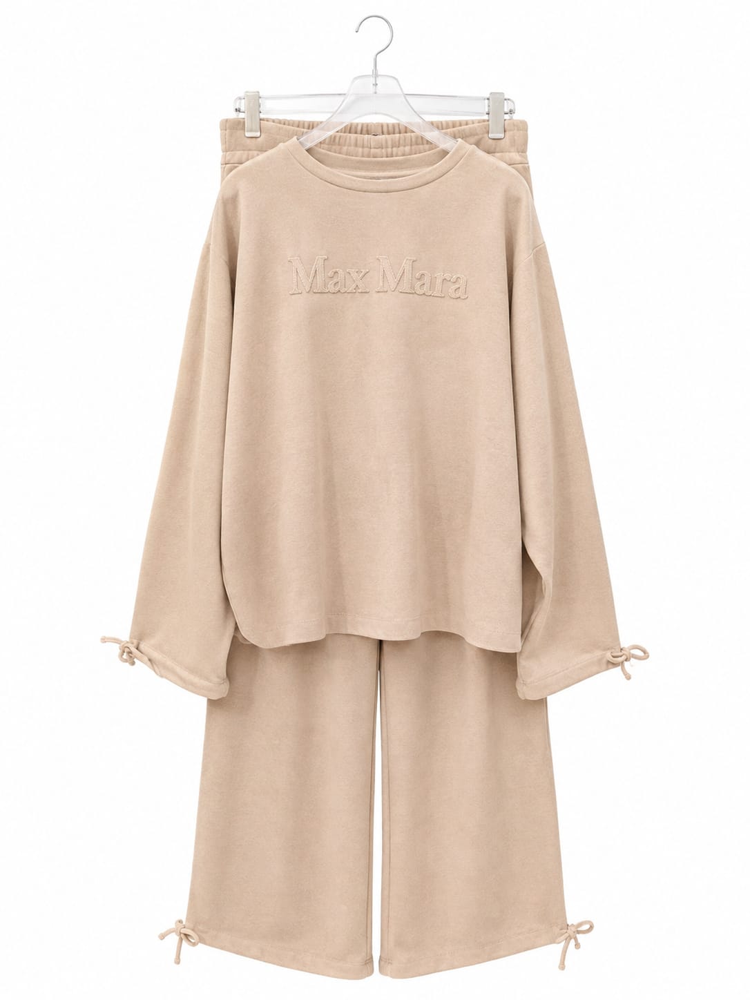 Track suit beige velvet