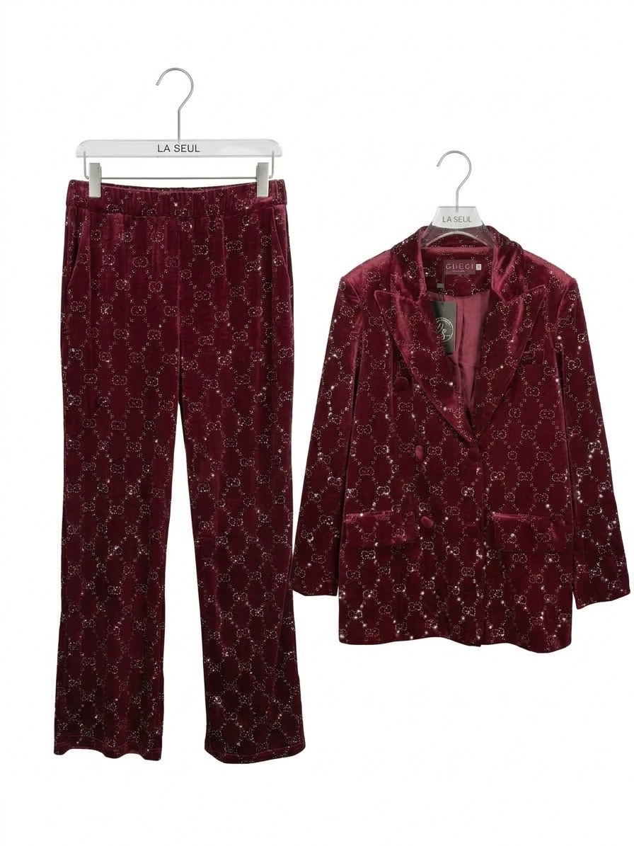 Red Suit Gucci Full Coverage - Image 1