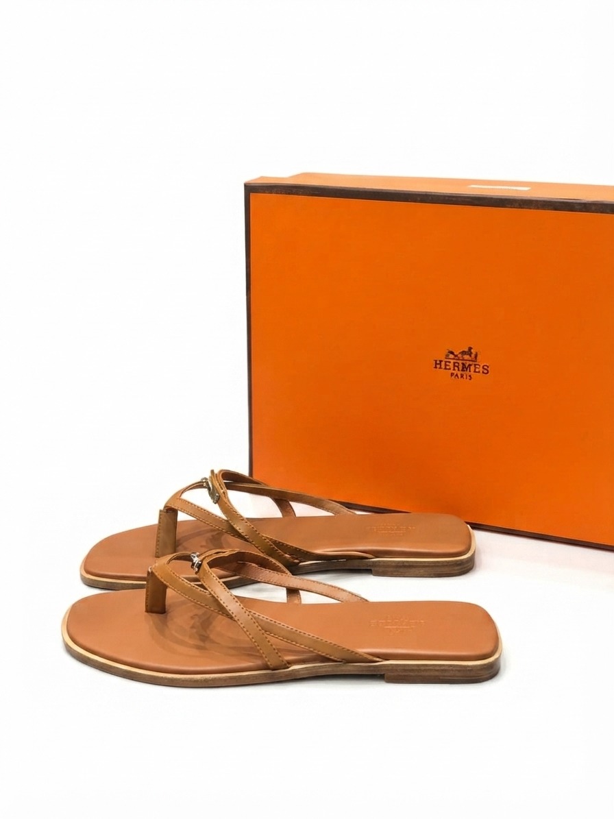 slipper Hermes camel - Image 4