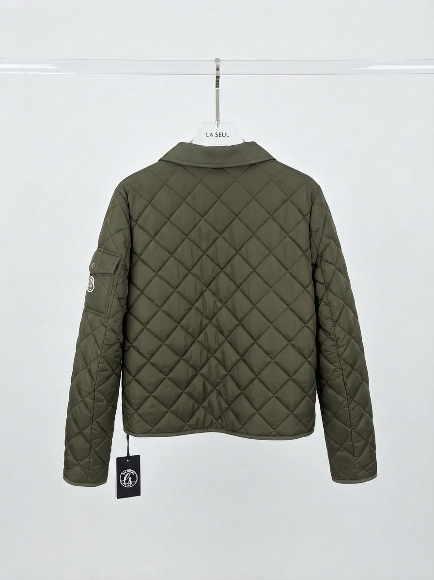 Moncler olive green jacket - Image 2