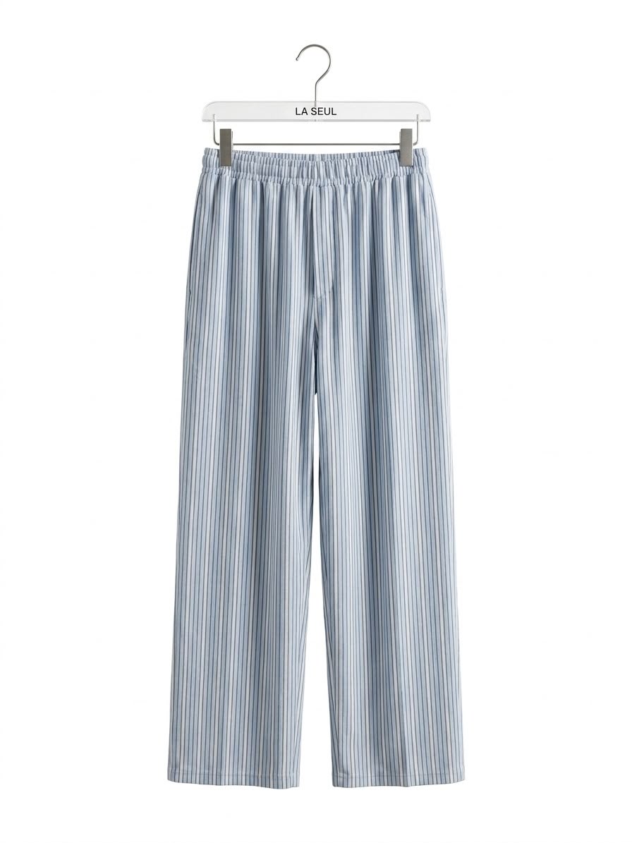 Balenciaga Light Blue Striped Suit - Image 2