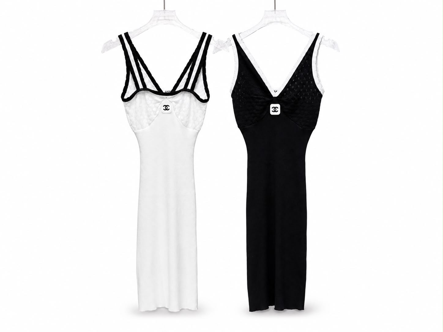 Dress knit fit black& white - Image 4