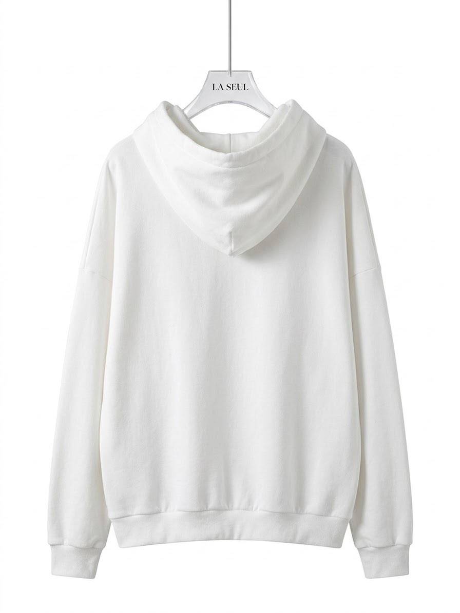 Mastermind hoodie White with crystal skull and crossbones logo - Image 1