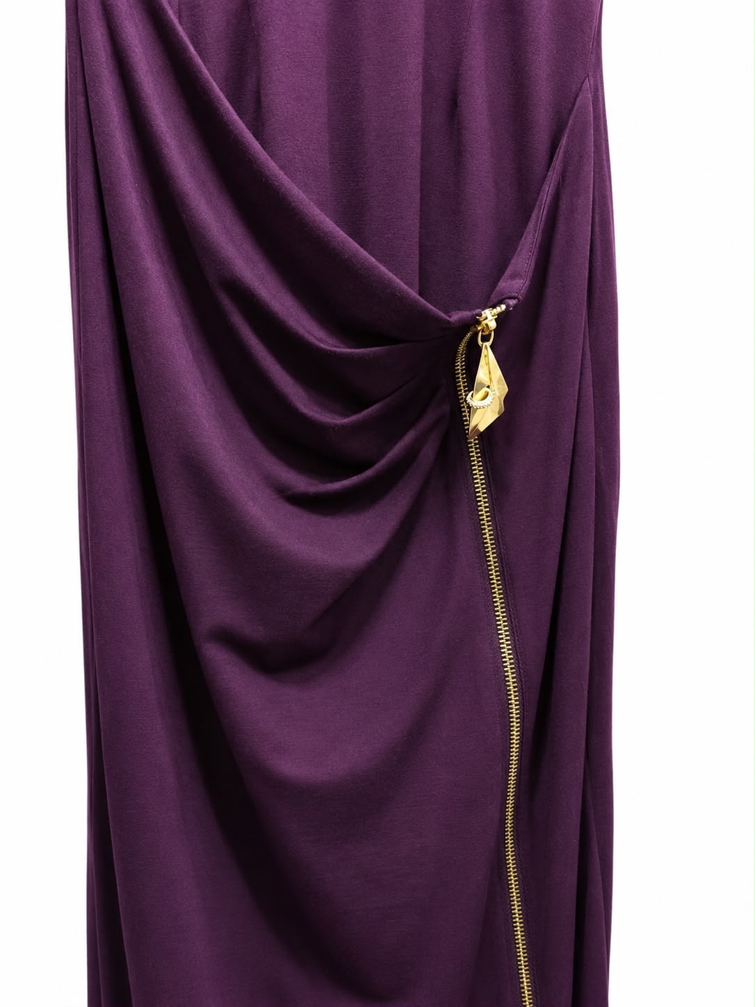 Dress mauve slevless gold key - Image 2