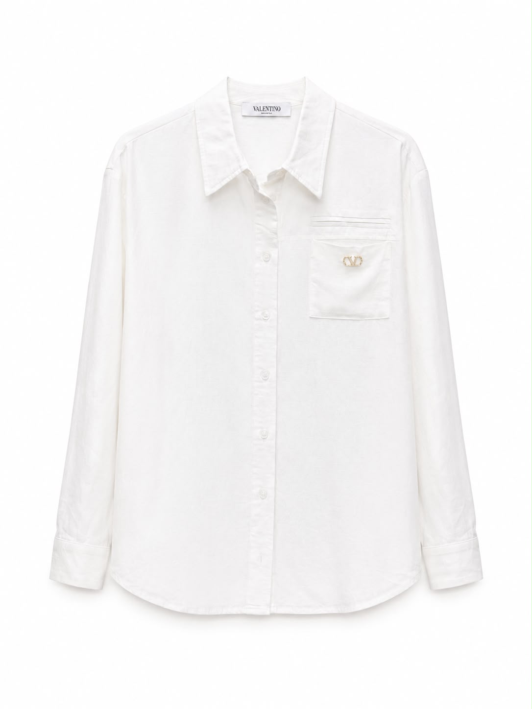 shirt oversize v logo white VALENTINO - Image 1