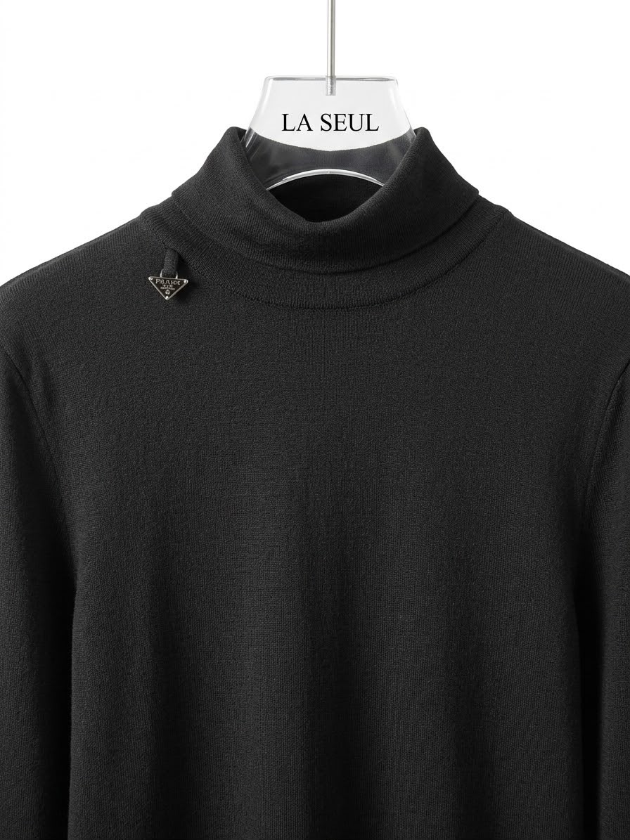Prada cotton turtleneck Black - Image 2