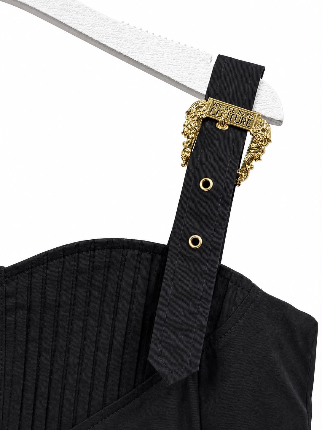 Dress black gold buckle straps - Image 4