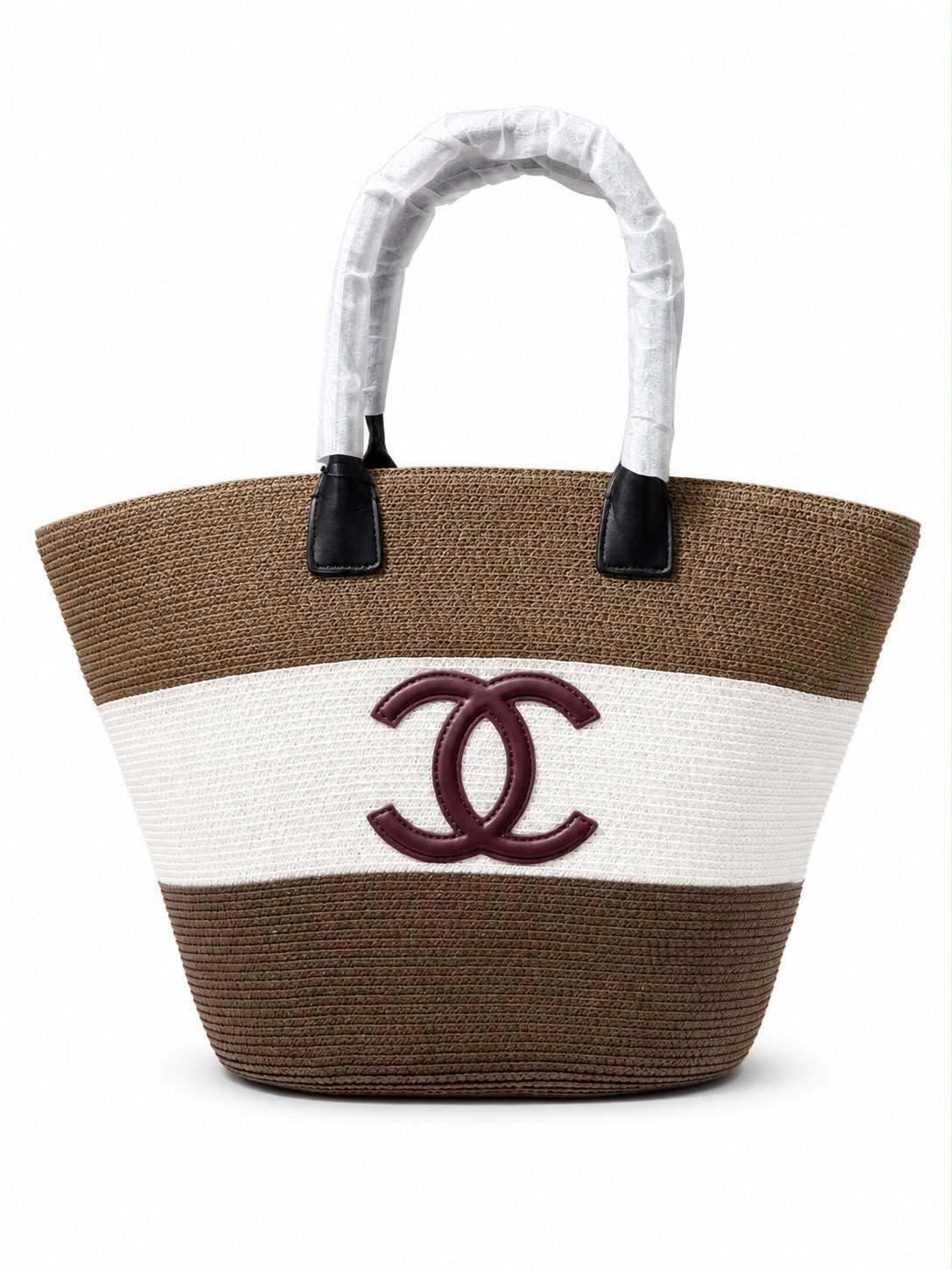 Bag brown&white cc logo - Image 1