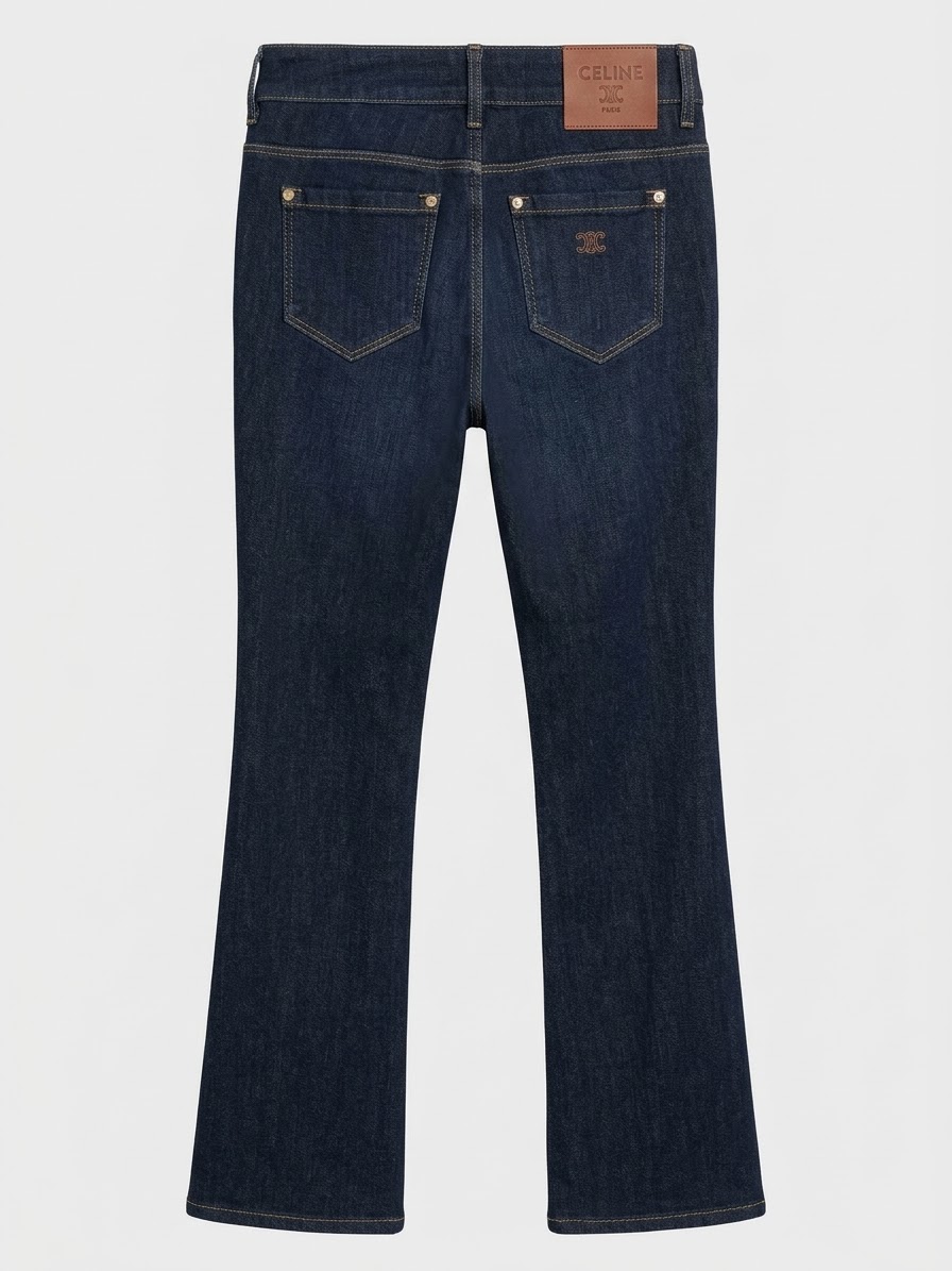 Jeans denim dark blue  flared - Image 1