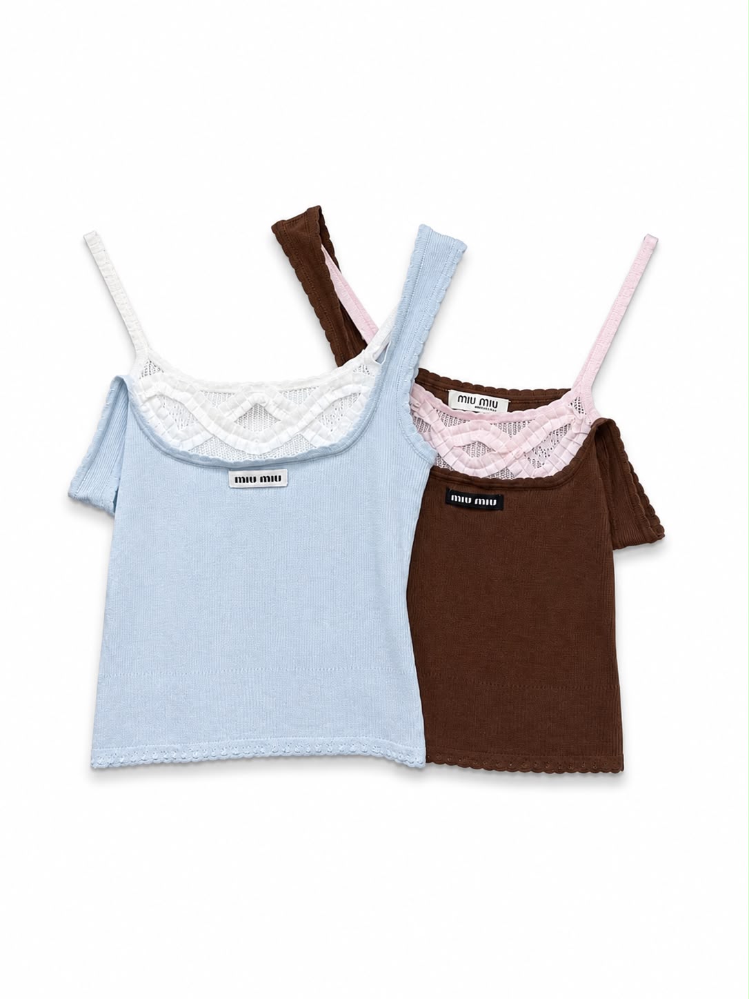 Tank top brown&white - Image 2