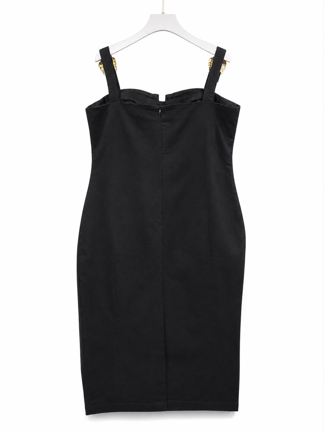Dress black gold buckle straps - Image 2