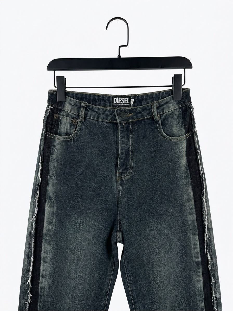 jeans black diesel wide leg - Image 1