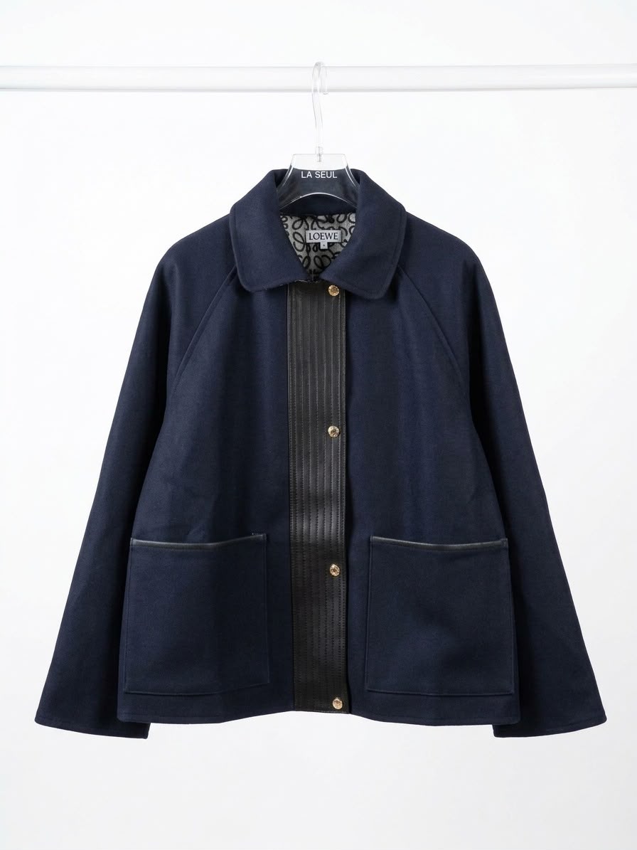 Loewe navy wool jacket - Image 2